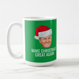 Trump mit Weihnachtsmannmütze - Weihnachten wieder Kaffeetasse