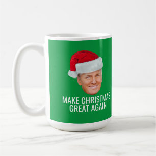 Trump mit Weihnachtsmannmütze - Weihnachten wieder Kaffeetasse