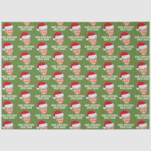 Trump mit Weihnachtsmannmütze - Weihnachten wieder Seidenpapier