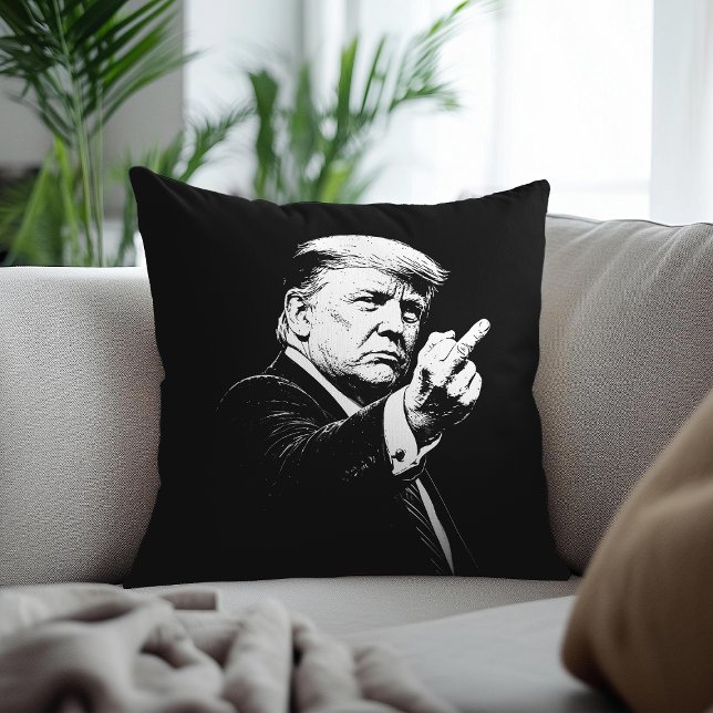 Trump Mittelfinger 2026 Meme Lustig Kissen (Von Creator hochgeladen)