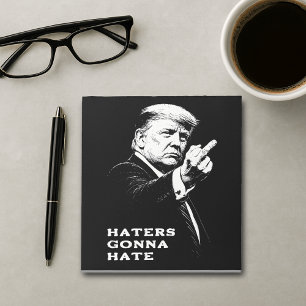 Trump Mittelfinger 2026 Meme Lustig Notizblock