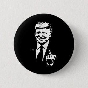Trump Mittelfinger Lustig Trump 2025 Tasche  Button