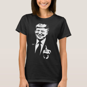 Trump Mittelfinger Lustiger Trump 2025 Tasche T-Shirt