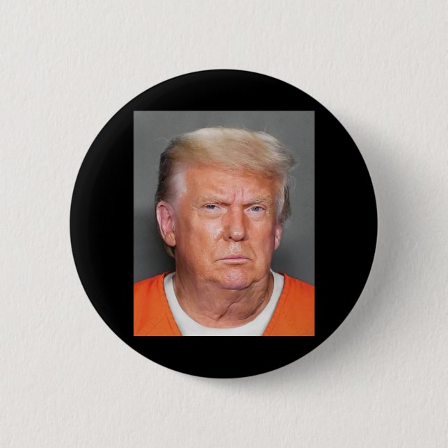 Trump Mugshot Button (Vorderseite)