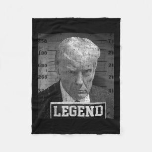 Trump Mugshot Funny Donald Trump Legend Fleecedecke