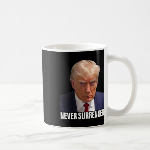 Trump Mugshot macht Männer niemals übergeben Kaffeetasse