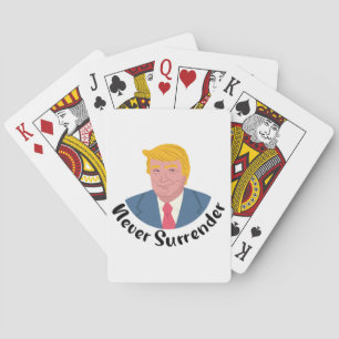 Trump Mugshot nie übergeben Spielkarten