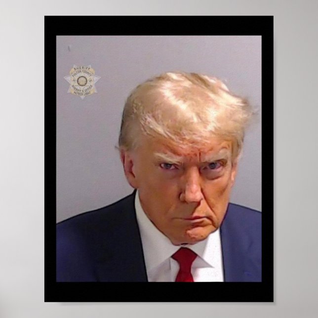 Trump Mugshot T-Shirt - Ikonisch und lustig Poster (Vorne)