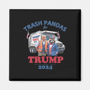 Trump Mülltüten Waschbären für Trump 2025 Magnet
