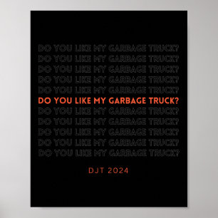 Trump Müllwagen Poster