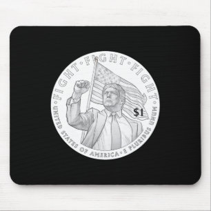 Trump-Münze Ein Dollar _1 Mousepad