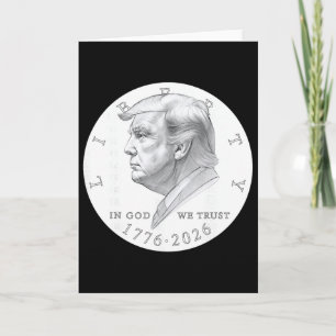 Trump-Münze Ein Dollar  Karte