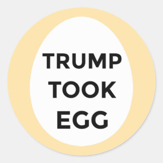 Trump nahm Eiersticker Runder Aufkleber