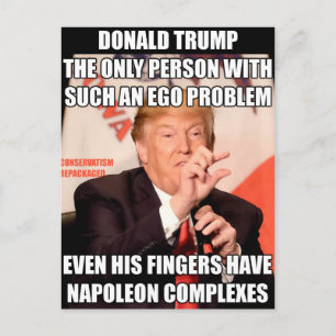Trump Napoleon Complex Postkarte