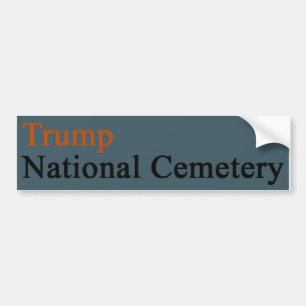 Trump National Friedhof — Steel Blue Orange Autoaufkleber