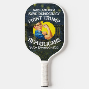 Trump Nazi! Republ!kanische Partei Wählt Demokrati Pickleball Schläger