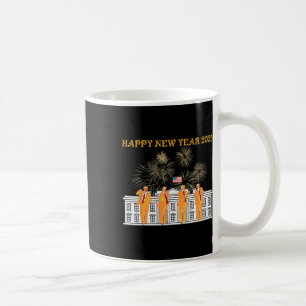 Trump Neues Jahr 2025 Feuerwerk im Weißen Haus Cel Kaffeetasse