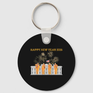 Trump Neues Jahr 2025 Feuerwerk im Weißen Haus Cel Schlüsselanhänger