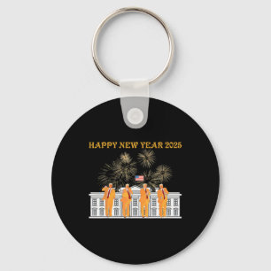Trump Neues Jahr 2025 Feuerwerk im Weißen Haus Cel Schlüsselanhänger