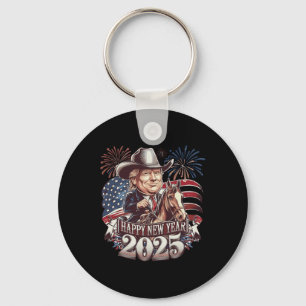 Trump Neues Jahr 2025 Patriotisches Pferd Trump Am Schlüsselanhänger