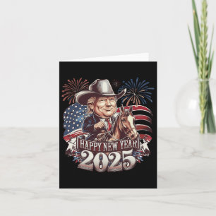Trump Neujahr 2025 Patriotisches Pferd Trump Ameri Karte
