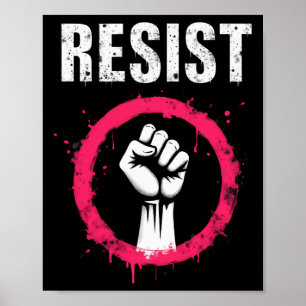 Trump nicht mein Präsident widersteht Fist Poster