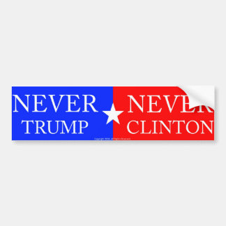 "Trump nie, nie Clinton" Autoaufkleber