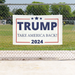 Trump nimmt Amerika zurück 2024 Banner