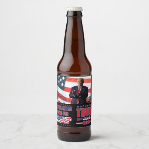 Trump nimmt Amerika zurück Bierflaschenetikett