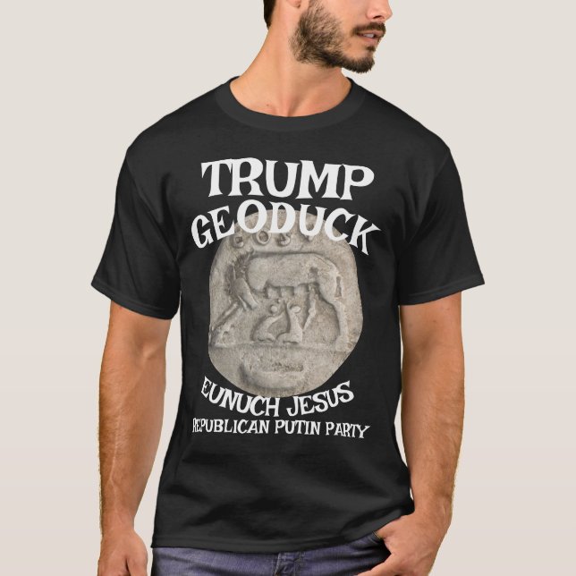 Trump Nipple Sucker Jesus Republikanisches Pee-Par T-Shirt (Vorderseite)