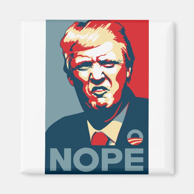 Trump Nope Art Magnet (Vorne)