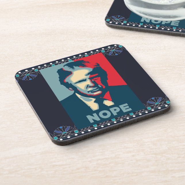Trump Nope Beverage Coaster Getränkeuntersetzer (Linke Seite)