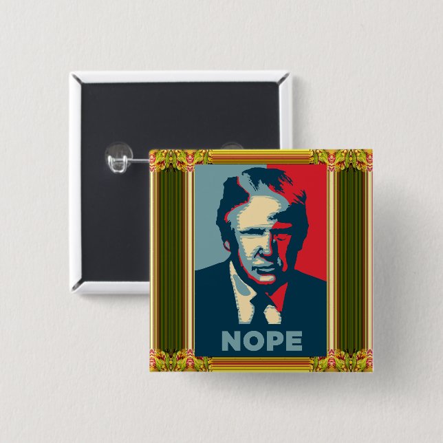 Trump Nope Button (Vorne & Hinten)