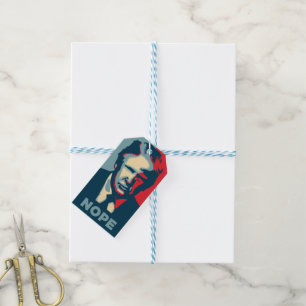 Trump Nope Gift Tag Geschenkanhänger