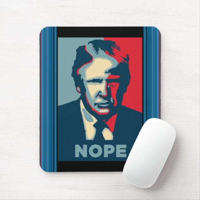 Trump Nope Mouse Pad Mousepad (Mit Mouse)