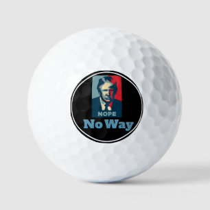 Trump Nope No Way Golf Balls Golfball