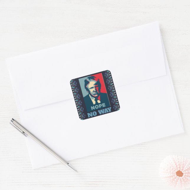 Trump Nope No Way Sticker (Umschlag)
