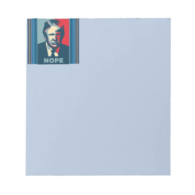 Trump Nope Notepad Notizblock (Vorderseite)