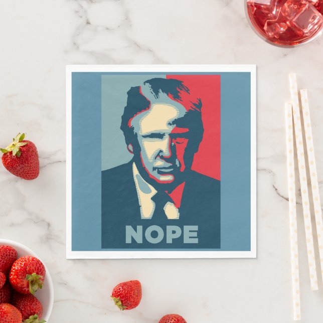Trump Nope Paper Napkin Serviette (Beispiel)