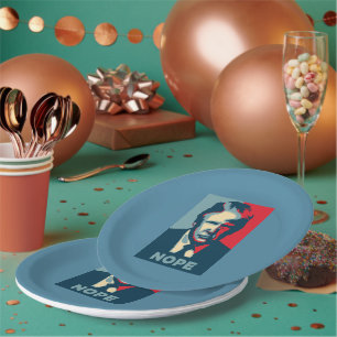 Trump Nope Paper Plate Pappteller