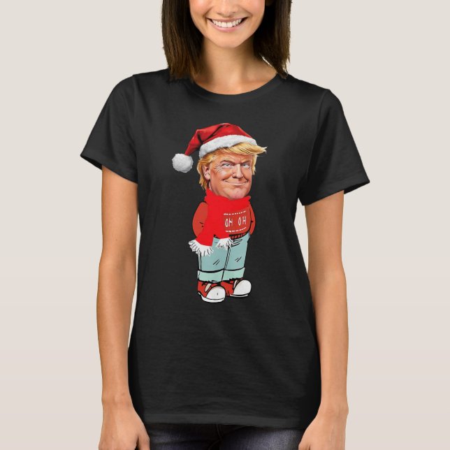 Trump nur ein kalter Typ Funny Christmas Design T-Shirt (Vorderseite)