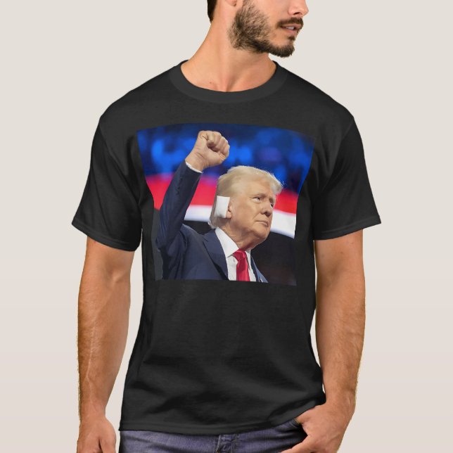 Trump Ohr Bandage T-Shirt (Vorderseite)