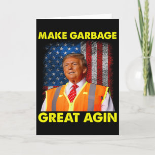 Trump Orange Weste macht Müll großartig wieder lus Karte