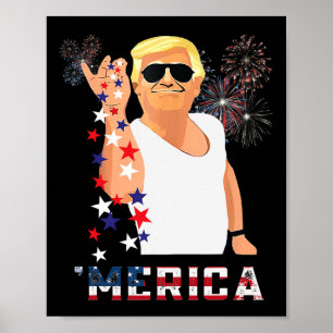 Trump Outfits 2024 US-Wahlpräsident Donald T Poster