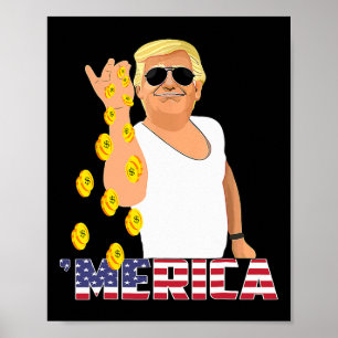 Trump Outfits 2024 US-Wahlpräsident Donald T Poster