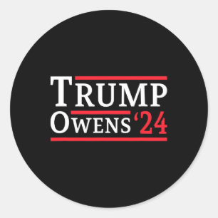 Trump Owens 2024 Republikanische Wahlen Präsident Runder Aufkleber