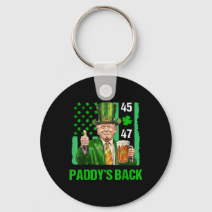 Trump Paddys Back 45 47 St Patricks Day Usa Flag Schlüsselanhänger