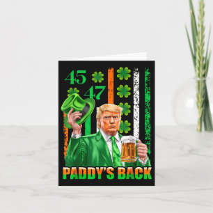 Trump Paddys Back 45 47 St Patricks Day Usa Karte
