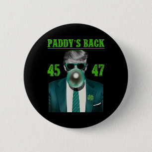 Trump Paddys Back Design - Trump St Button