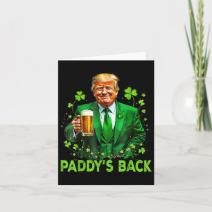 Trump Paddy's Ck St Patricks Day Irish Kleeblatt Karte